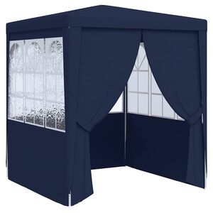 vidaXL professionaalne peotelk k&uuml;lgseintega 2,5 x 2,5 m sinine 90 g/m&sup2;