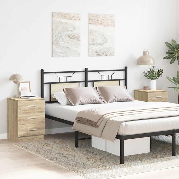 vidaXL &ouml;&ouml;kapid, 2 tk, Sonoma tamm, 38 x 35 x 56 cm, tehispuit