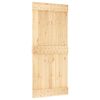 vidaXL Libisev uks NARVIK Naturaalne ja must 90 x 210 cm (213,5 cm)
