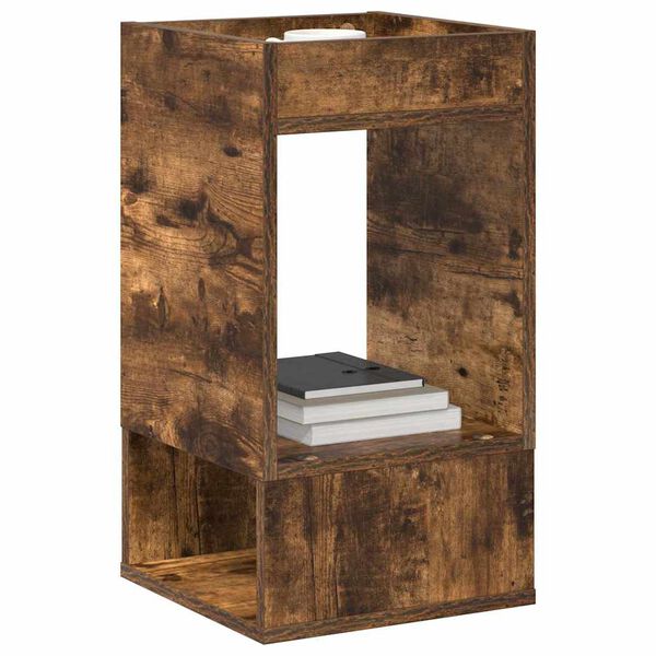 vidaXL Otsalaud Suitsetatud tamm 30 x 30 x 56 cm Tehispuit