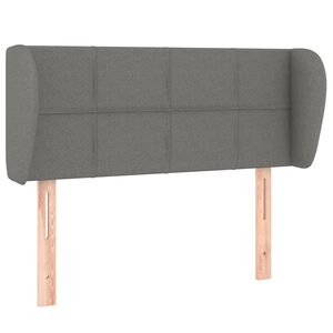 vidaXL voodipeats servadega, tumehall, 83x23x78/88 cm, kangas