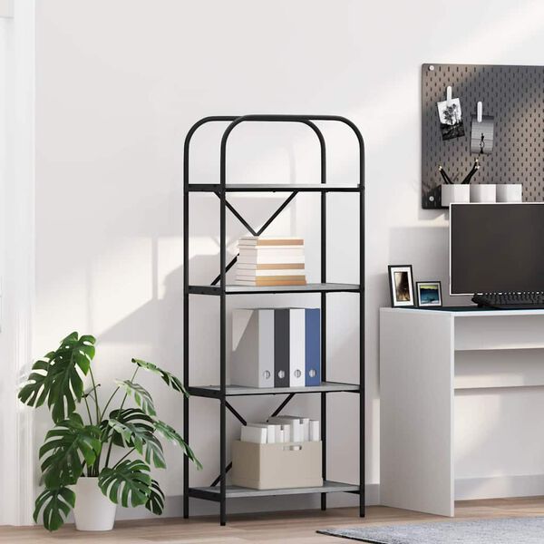 vidaXL Raamatukapp Hall Sonoma 60 x 30 x 146 cm Tehispuit