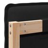 vidaXL Polsterdatud voodiots peaga Looduslik ja must 180 cm Tahke m&auml;nd