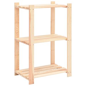vidaXL 3-korruseline hoiuriiul 60 x 38 x 90 cm m&auml;nnipuit 150 kg