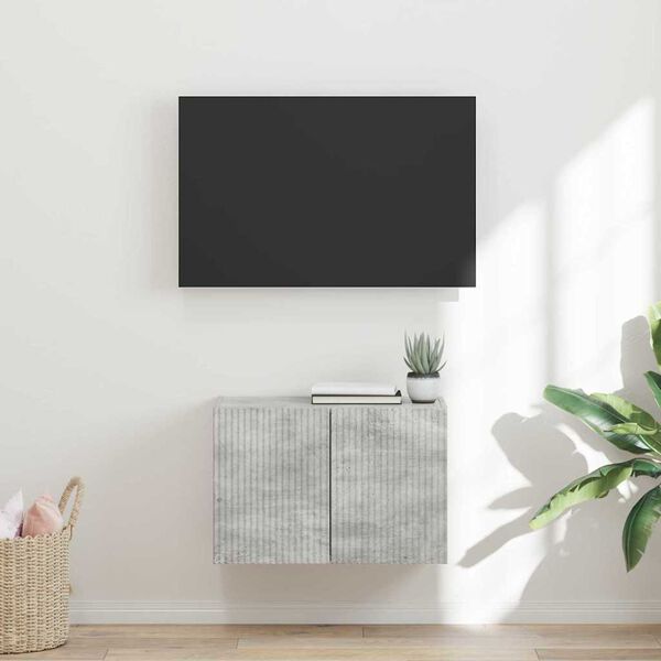 vidaXL TV Seina Kapp Betoonhall 59,5 x 31 x 40 cm Tehispuit