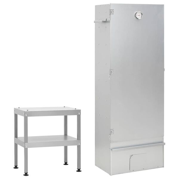 vidaXL BBQ suitsuahi koos lauaga, tsingitud teras