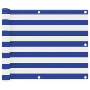 vidaXL r&otilde;dusirm, valge ja sinine, 75 x 300 cm, oxford-kangas