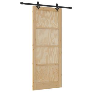 vidaXL Libisev uks ORKDAL Naturaalne 86 x 211 cm Toekas m&auml;nnipuit