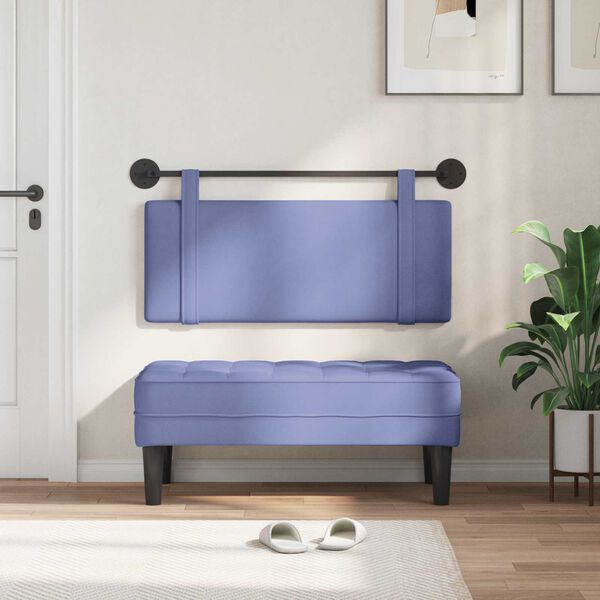 vidaXL Rippuv Peatoe &Uuml;ksv&auml;rviline Jeans sinine 110 x 55 x 5 cm kangas