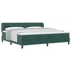 vidaXL Karbi vedrumadrats peaga Tumeroheline 200 x 200 cm Samet
