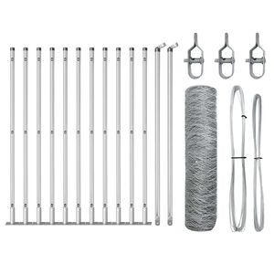 vidaXL Keevitatud Traat Aed Betoonalusega 25 x 0,4 m (L x K)