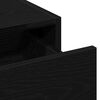 vidaXL Riietumislaud peeglituledega Must 60 x 40 x 70 cm Tehispuit