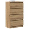 vidaXL puhvetkapp Artisan Oak 60x35x98,5 cm Engineered Wood