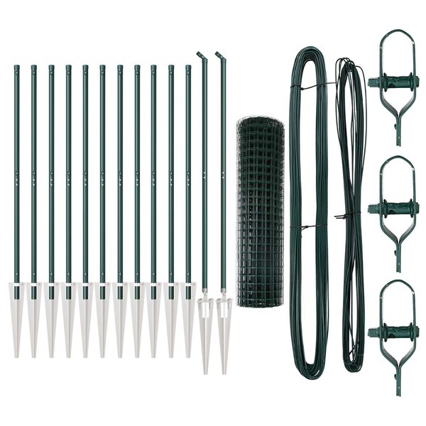 vidaXL Aed koos postiga Roheline 1 x 25 m Teras