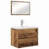 vidaXL Vannitoa m&ouml;&ouml;bleset 3 tk Vana puit 61 x 39 x 45 cm Tehispuit