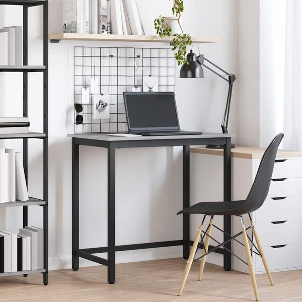 vidaXL laud Hall Sonoma 100 x 50 x 76,5 cm T&ouml;&ouml;deldud puit ja teras