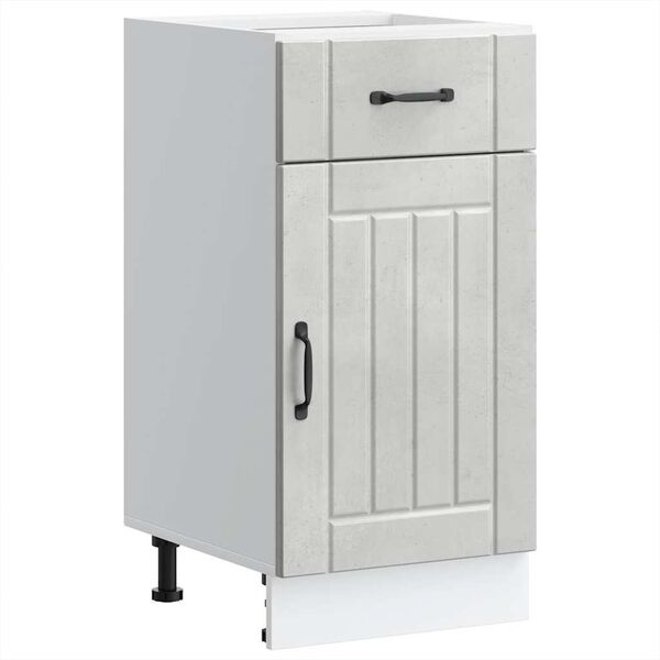 vidaXL k&ouml;&ouml;gi aluskapp Lucca, betoonhall, tehispuit