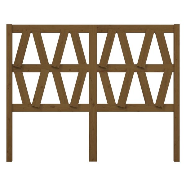 vidaXL voodipeats, meepruun, 146 x 4 x 100 cm, männipuit