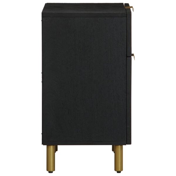 vidaXL &ouml;&ouml;kapp, must, 50x33x60 cm, tehispuit