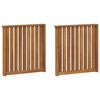 vidaXL K&auml;etuged 2 pcs Pruun 60 x 6 x 61 cm Tehispuit