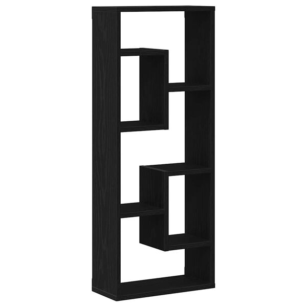 vidaXL seinariiul, must tamm, 36 x 16 x 90 cm, töödeldud puit