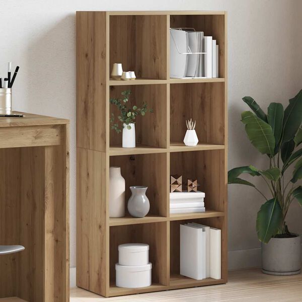 vidaXL raamatukapp Artisan Oak 66x30x130 cm Engineered Wood