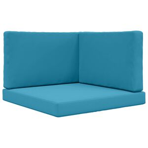 vidaXL V&auml;lim&ouml;&ouml;blitugi patja 3 pcs Kuninglik sinine Pol&uuml;ester