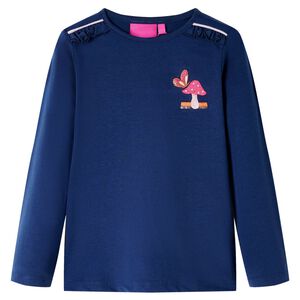 Pikkade varrukatega lastes&auml;rk, tumesinine, 104