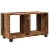 vidaXL ratastel kapp, vana puit, 72x33x42,5 cm, tehispuit