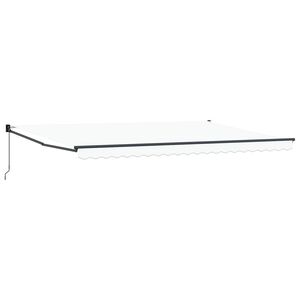 vidaXL Varikatus Valge 500 &times; 300 cm Pol&uuml;ester ja metall