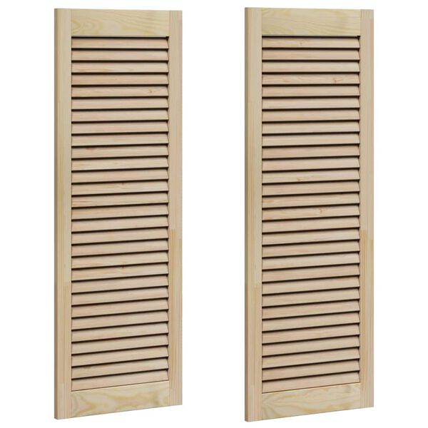 vidaXL Kappi Uks 2 pcs Neutraalne 110 x 2,1 x 39,5 cm Tahke m&auml;nd