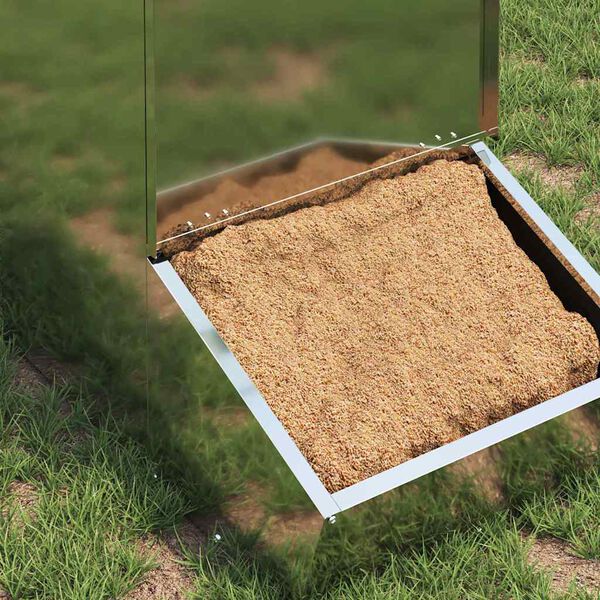 vidaXL Seahatja Hõbedane 55 x 51 x 91.5 cm Tsinkteras