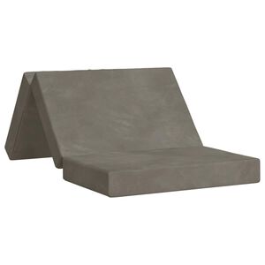 vidaXL Kokkupandav diivanvoodi 100 x 67 x 45 cm Helehall
