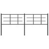 vidaXL metallist voodipeats, must, 200 cm