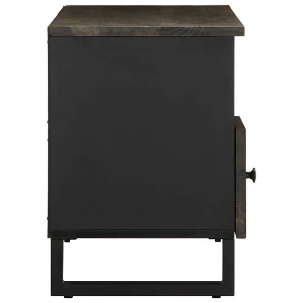 vidaXL telerialus, must, 100 x 33 x 46 cm, mangopuit