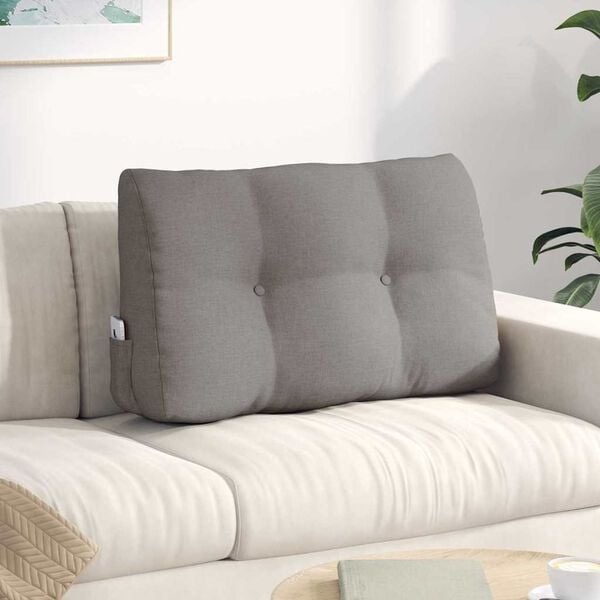 vidaXL Seljatugi padi Pruunikashall 80 x 24 x 50 cm kangas