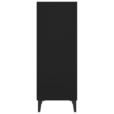 vidaXL puhvetkapp, Must, 34,5 x 32,5 x 90 cm, tehispuit