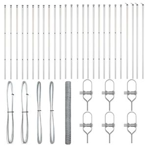 vidaXL Aiapost H&otilde;bedane 50 x 1,6 m (50 mm silmus) Teras