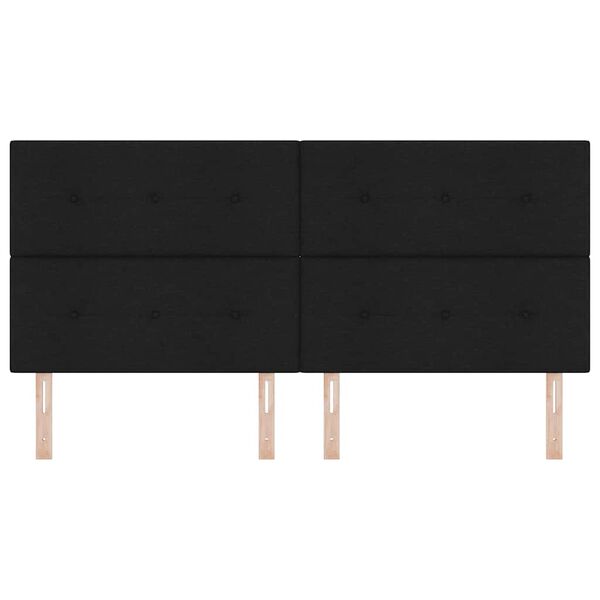 vidaXL Peats peaga Must 200 cm Kunstnahk