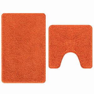 vidaXL Libisemiskindel vannimatti komplekt 2 pcs Oranž PP