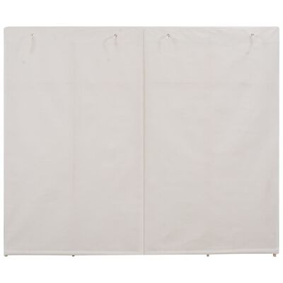 vidaXL garderoob, valge, 200 x 40 x 170 cm, kangas
