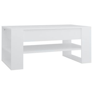 vidaXL kohvilaud, valge, 102x55x45 cm, tehispuit
