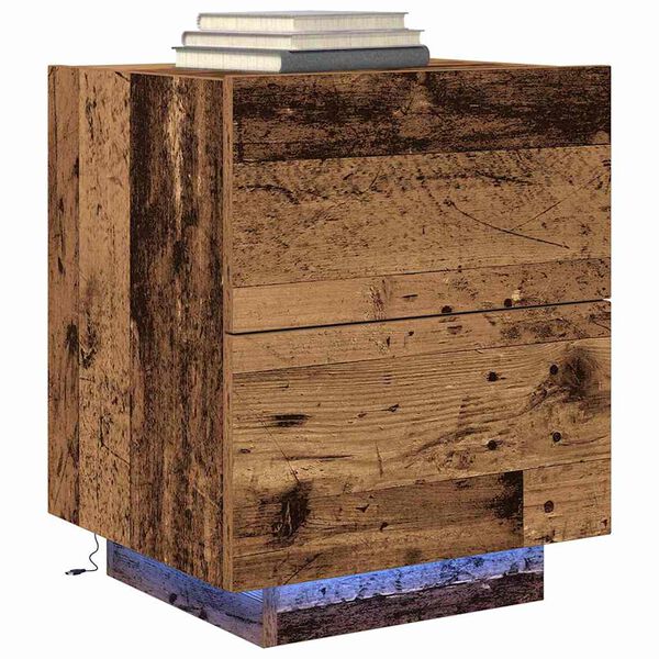 vidaXL Öölambi kapp sahtliga Vana puit 45 x 40 x 55 cm Tehispuit