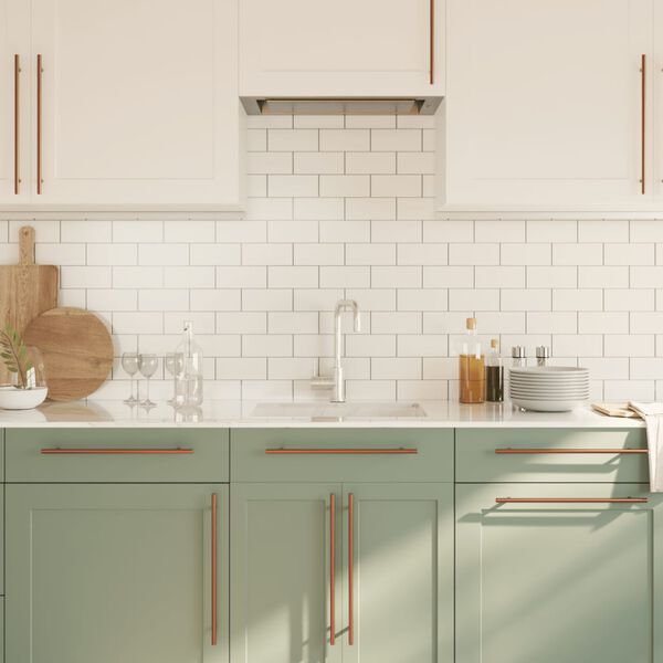 vidaXL kapi käepidemed 5 tk, pronks, 320 mm, roostevaba teras