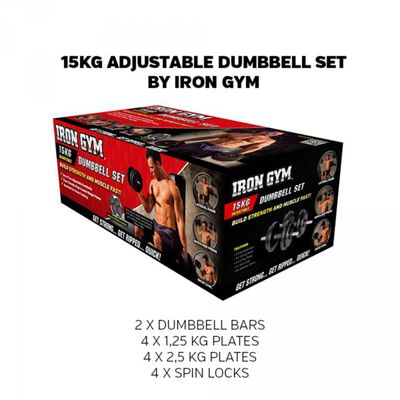 Iron Gym reguleeritav kangikomplekt, 15 kg, IRG034