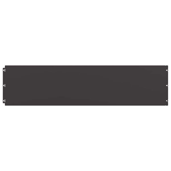 vidaXL Muru&auml;&auml;red 10 tk Must 25x103 cm K&uuml;lmvaltsitud teras