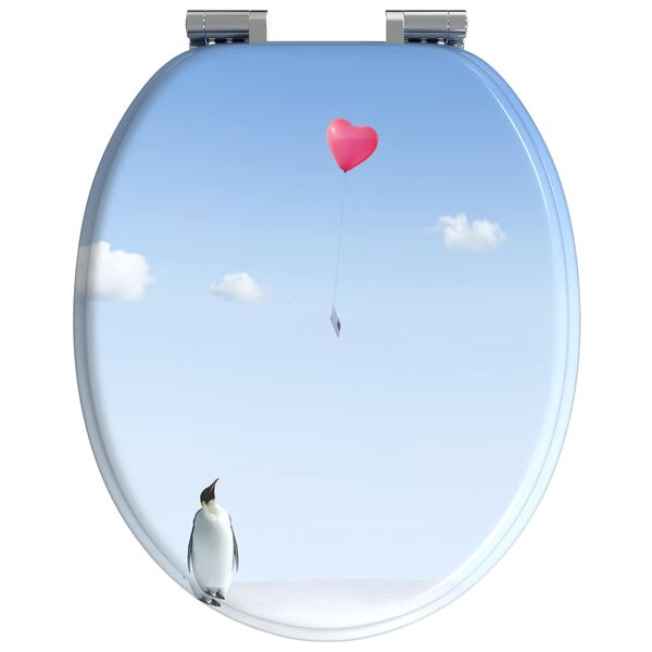 vidaXL Tualettsari Sinine 44 x 38 cm MDF plaat