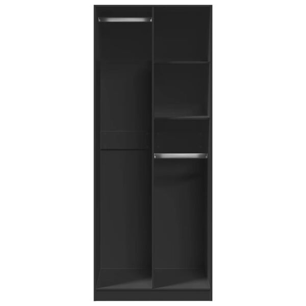 vidaXL garderoob must 80x50x200 cm tehispuit
