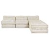vidaXL Modulaarne diivan 4 pcs cream kangas