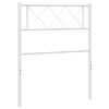 vidaXL metallist vahetatav voodipeats, valge, 100 cm